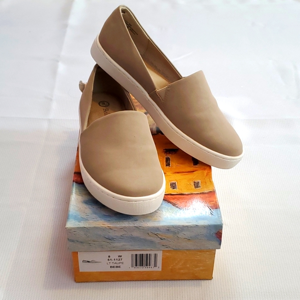 Bella-Vita Womens Bebe Style Nude Slip on Sneaker Size 8